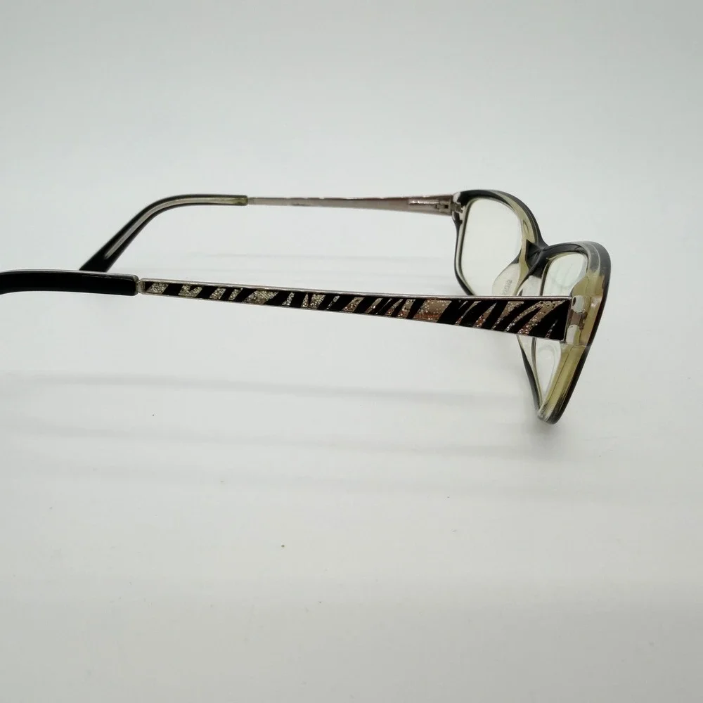 Bebe BB5122 Jet Eyeglasses Frames Black Zebra‎ Temple 53□15 w/ Case